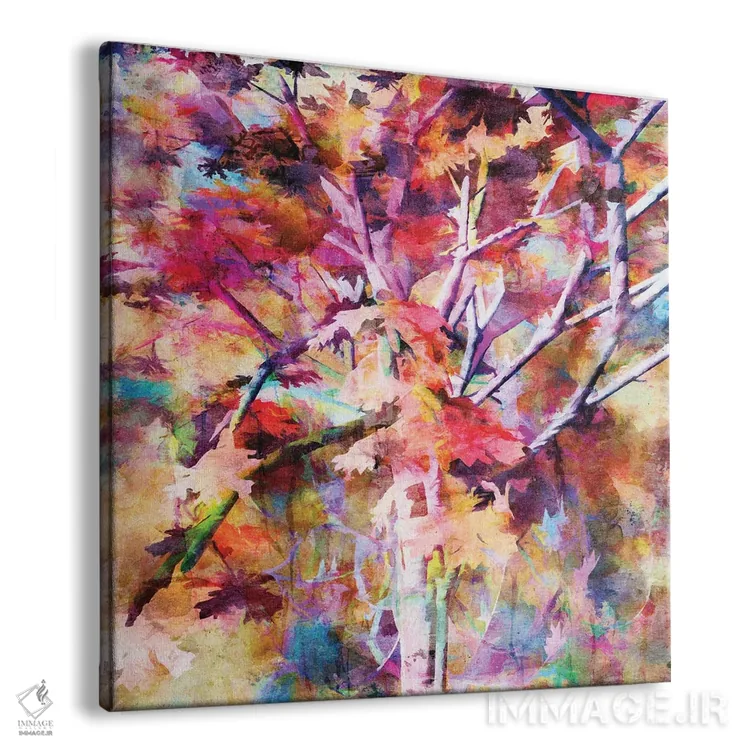 تابلو رنگهای پاییزی شماره چهار اثر آنجِل استوز - نمای پرسپکتیو محصول