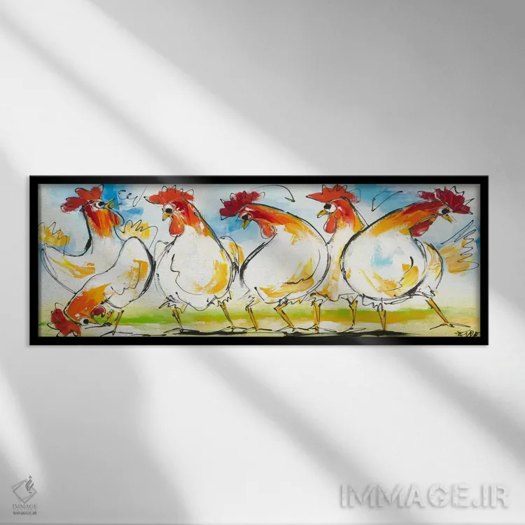 تابلو توکی شماره سه (اسم خاص) اثر آرت فیوره - نمای قابدار مشکی