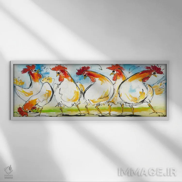 تابلو توکی شماره سه (اسم خاص) اثر آرت فیوره - نمای قابدار سفید