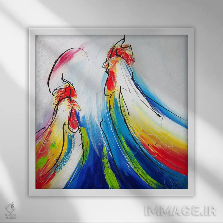 تابلو صبح زود شماره دو اثر آرت فیوره - نمای قابدار سفید