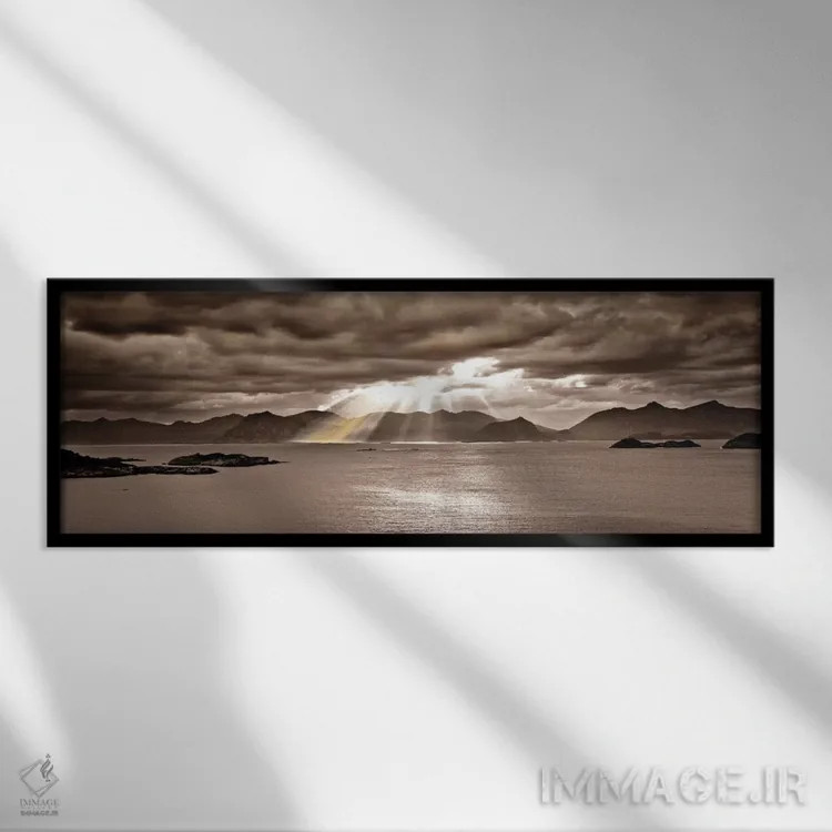 تابلو خدایی اثر آصاف فرانک - نمای قابدار مشکی