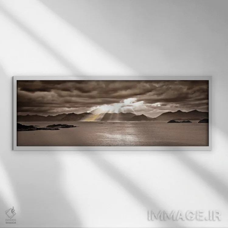 تابلو خدایی اثر آصاف فرانک - نمای قابدار سفید