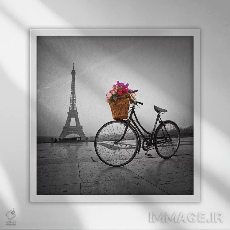 تابلو پاریس هفتم اثر آصاف فرانک - نمای قابدار سفید