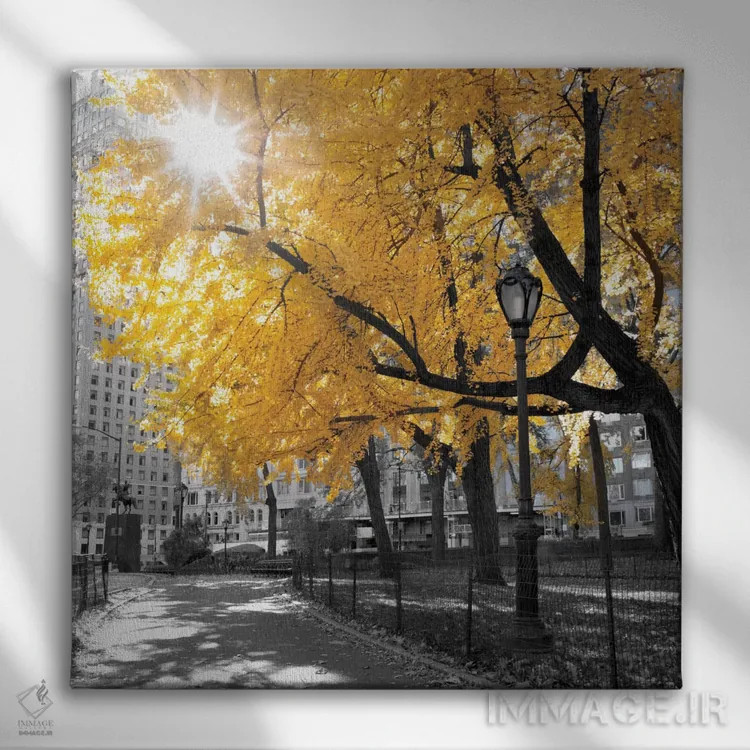 تابلو پارک زیبا دوم اثر آصاف فرانک - نمای روبهرو روی دیوار