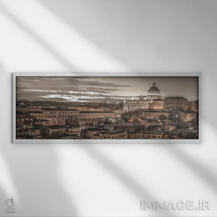 تابلو رومای زیبا اثر آصاف فرانک - نمای قابدار سفید