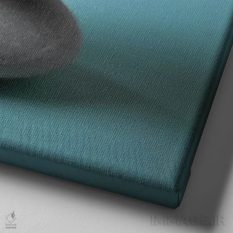 تابلو هنر سنگی اول اثر آصاف فرانک - نمای نزدیک بافت بوم