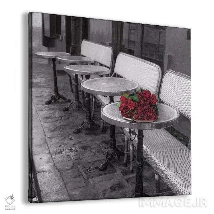 تابلو با گلها بگو دوم اثر آصاف فرانک - نمای پرسپکتیو محصول