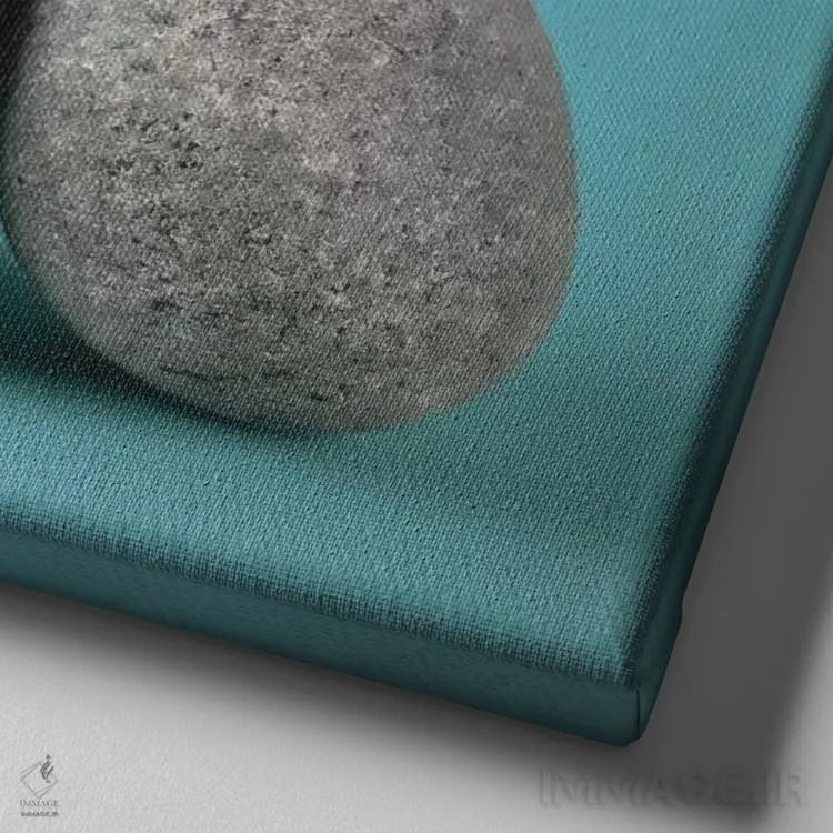 تابلو هنر سنگی سوم اثر آصاف فرانک - نمای نزدیک بافت بوم