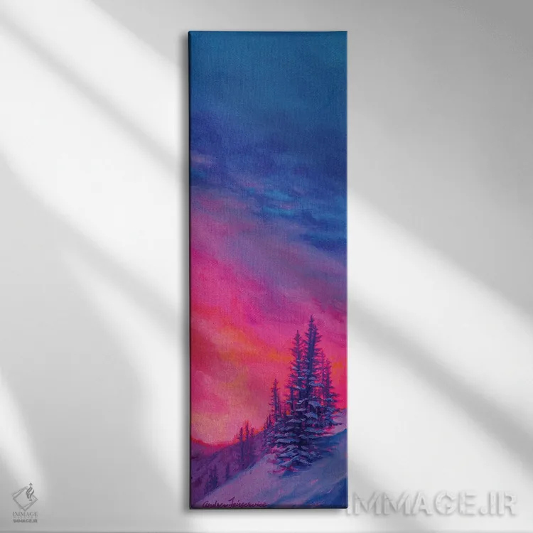 تابلو کاج تنها شماره ۲ اثر آندریا فِیرفرویس - نمای روبهرو روی دیوار