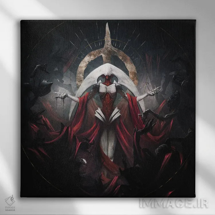 تابلو الش نرن (احتمالاً نام خاص یا افسانهای) اثر اناتو فینستارک - نمای روبهرو روی دیوار