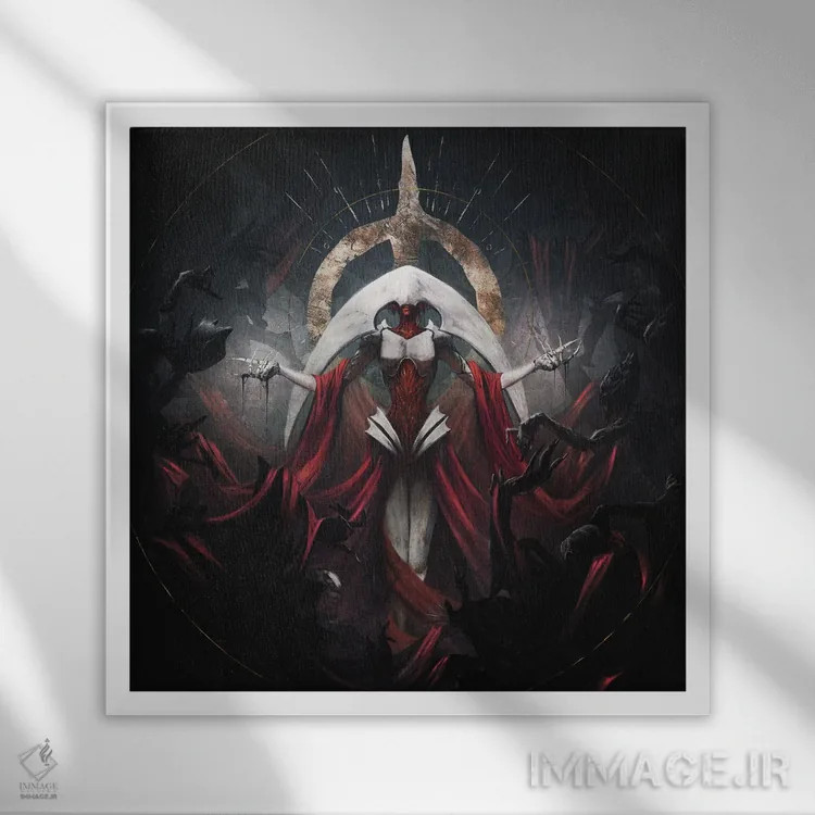 تابلو الش نرن (احتمالاً نام خاص یا افسانهای) اثر اناتو فینستارک - نمای قابدار سفید