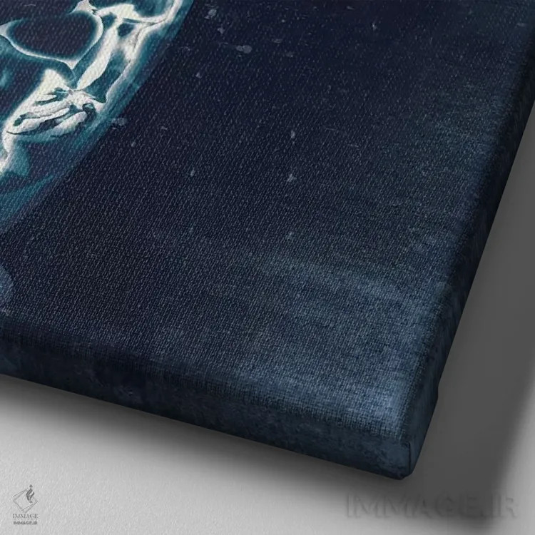 تابلو عروسک تودرتو شماره ۳ اثر علی گولچ - نمای نزدیک بافت بوم