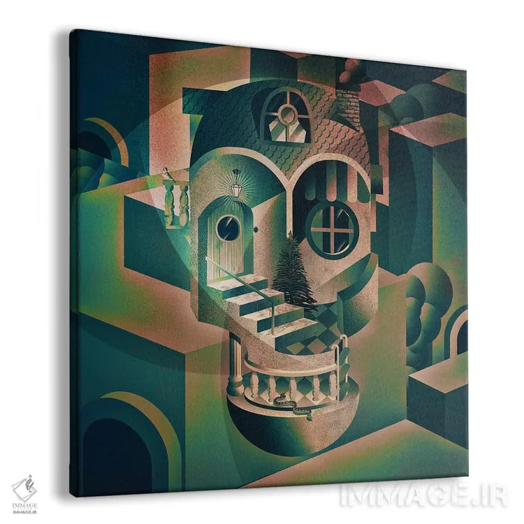 تابلو آرمانشهر اثر علی گولچ - نمای پرسپکتیو محصول