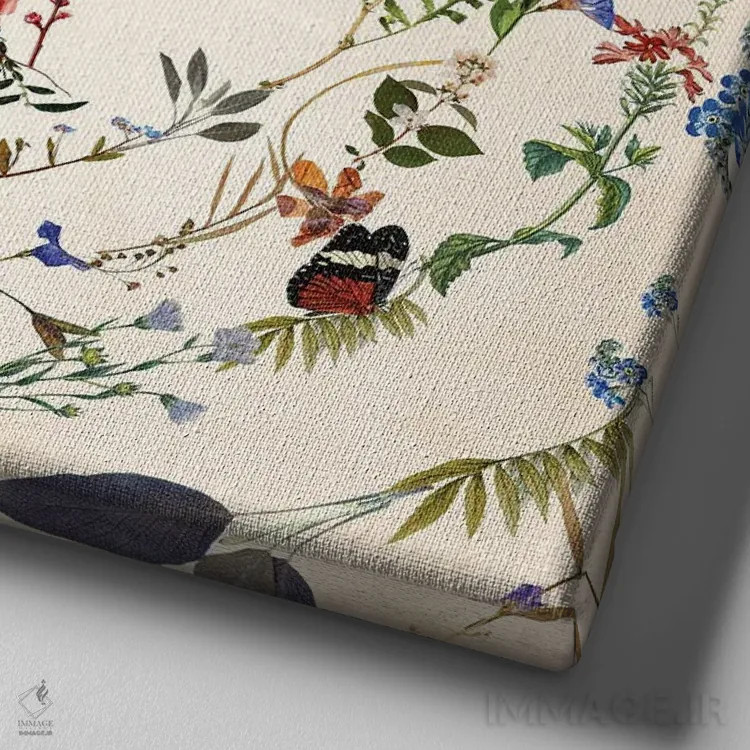 تابلو چرخه زندگی اثر علی گولچ - نمای نزدیک بافت بوم