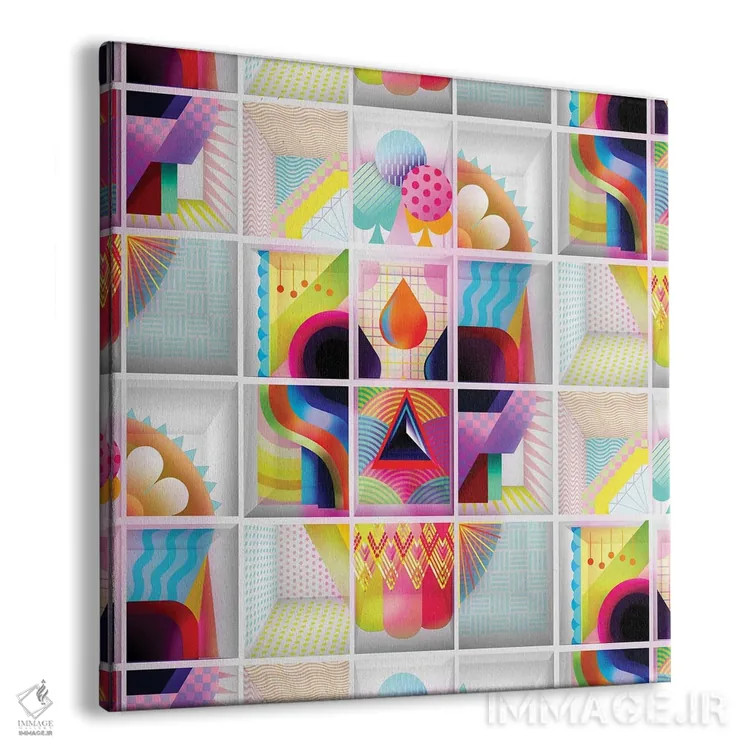 تابلو جمجمه آبنباتی اثر علی گولچ - نمای پرسپکتیو محصول