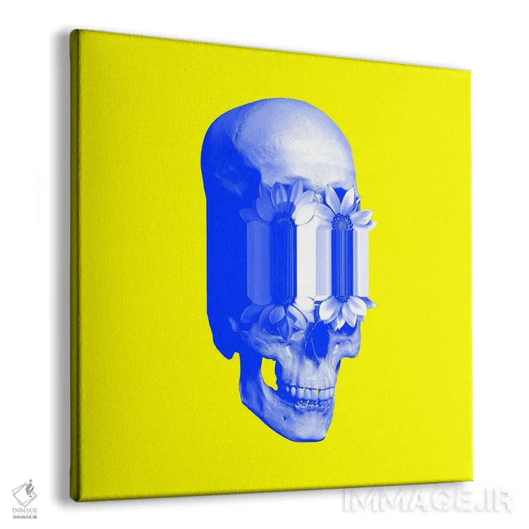 تابلو جمجمه عجیب و غریب اثر علی گولچ - نمای پرسپکتیو محصول