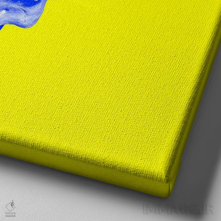 تابلو جمجمه عجیب و غریب اثر علی گولچ - نمای نزدیک بافت بوم