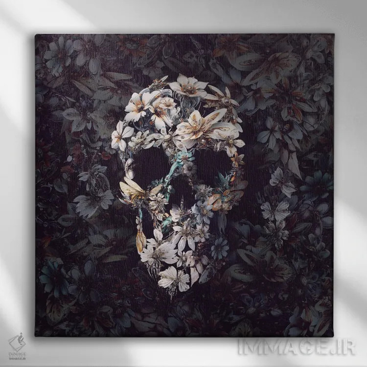 تابلو هماهنگی تیره اثر علی گولچ - نمای روبهرو روی دیوار