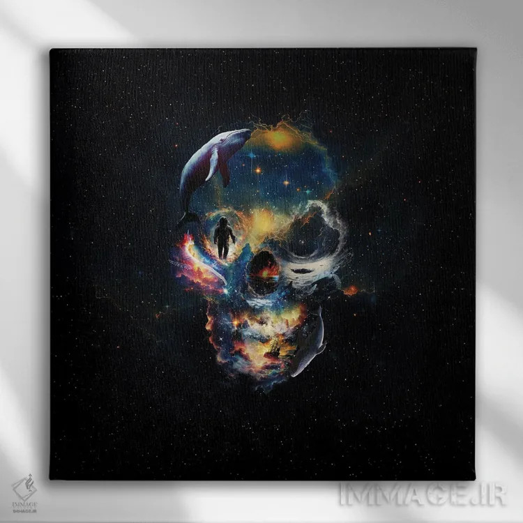 تابلو دروازه (یا پورتال) اثر علی گولچ - نمای روبهرو روی دیوار