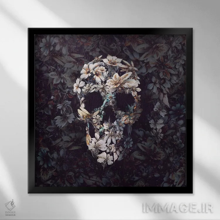 تابلو هماهنگی تیره اثر علی گولچ - نمای قابدار مشکی