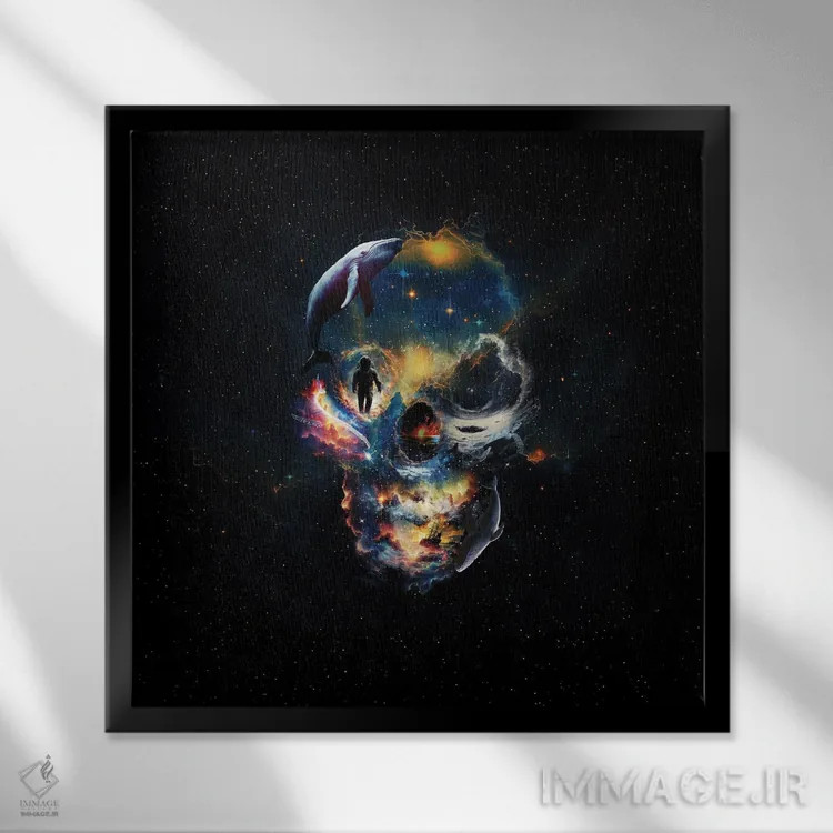 تابلو دروازه (یا پورتال) اثر علی گولچ - نمای قابدار مشکی