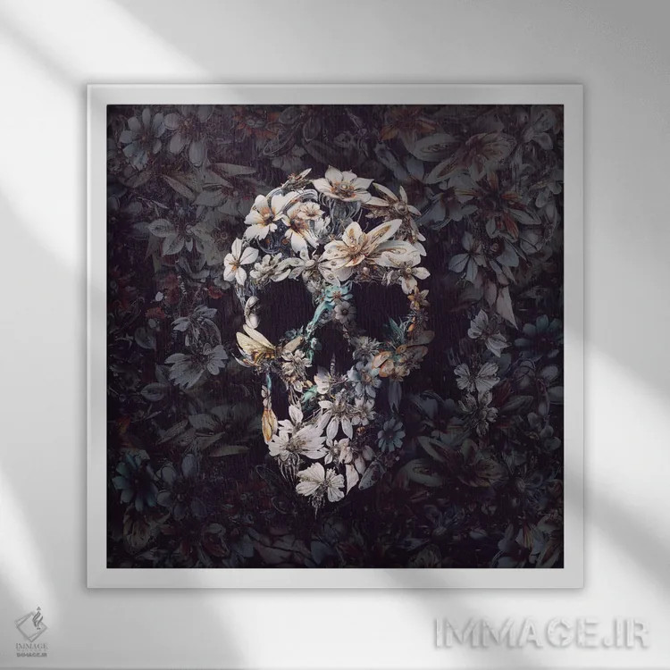 تابلو هماهنگی تیره اثر علی گولچ - نمای قابدار سفید