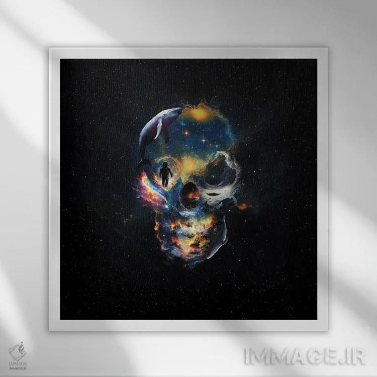 تابلو دروازه (یا پورتال) اثر علی گولچ - نمای قابدار سفید