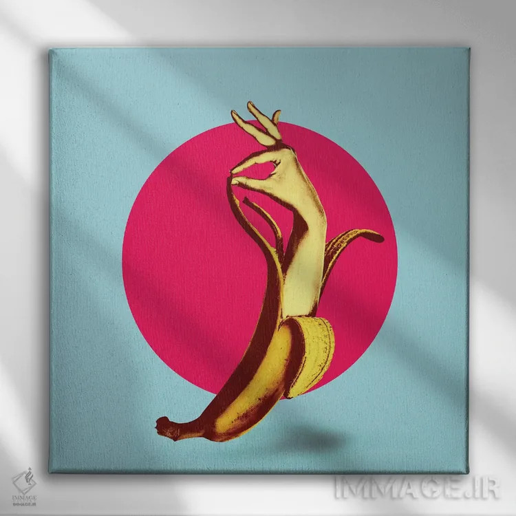 تابلو ال بنانا اثر علی گولچ - نمای روبهرو روی دیوار