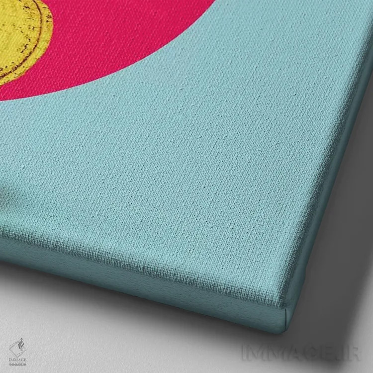 تابلو ال بنانا اثر علی گولچ - نمای نزدیک بافت بوم