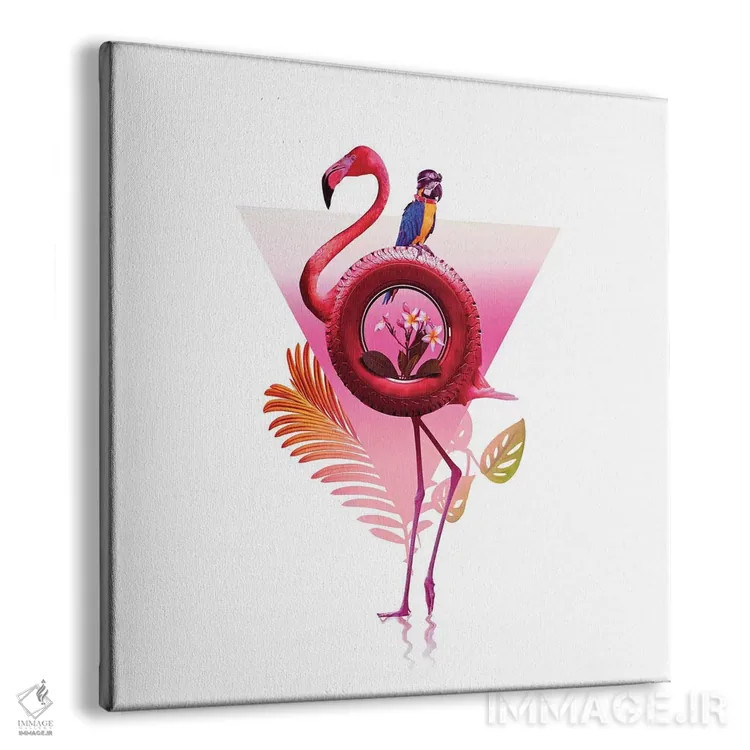 تابلو سواری فلامینگو اثر علی گولچ - نمای پرسپکتیو محصول
