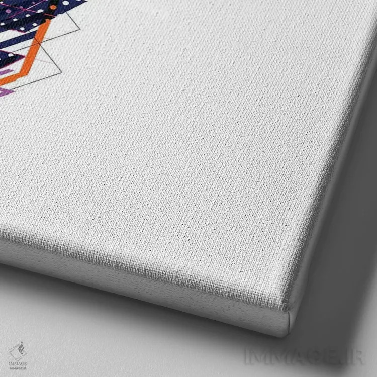 تابلو ال نووو (نووو جدید؛ احتمالاً اشاره به نام ایتالیایی) اثر علی گولچ - نمای نزدیک بافت بوم