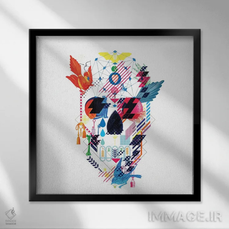 تابلو ال نووو (نووو جدید؛ احتمالاً اشاره به نام ایتالیایی) اثر علی گولچ - نمای قابدار مشکی