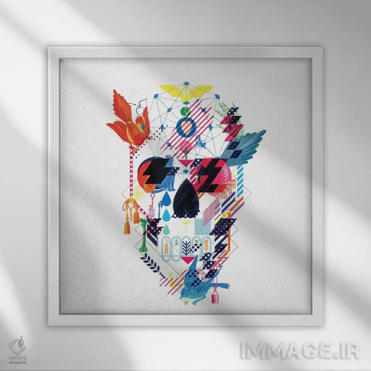 تابلو ال نووو (نووو جدید؛ احتمالاً اشاره به نام ایتالیایی) اثر علی گولچ - نمای قابدار سفید