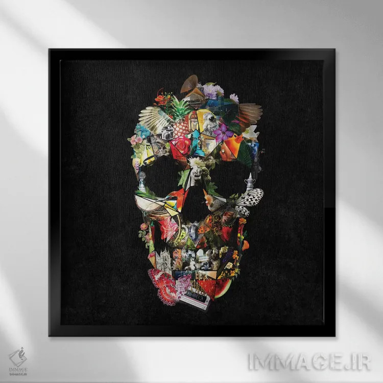 تابلو شکننده اثر علی گولچ - نمای قابدار مشکی