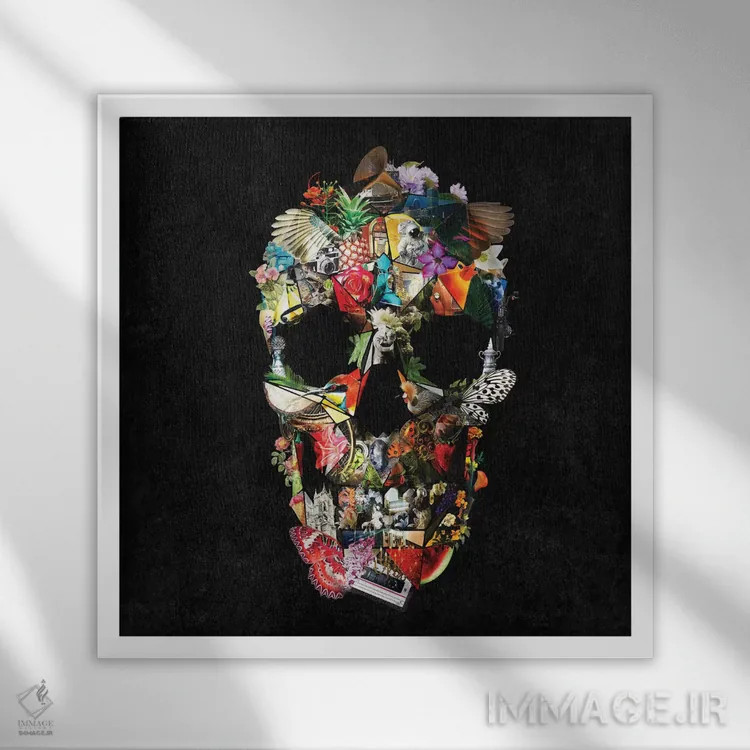 تابلو شکننده اثر علی گولچ - نمای قابدار سفید