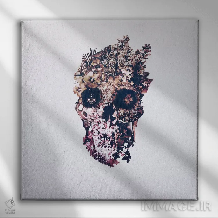 تابلو دگردیسی، مربع اثر علی گولچ - نمای روبهرو روی دیوار