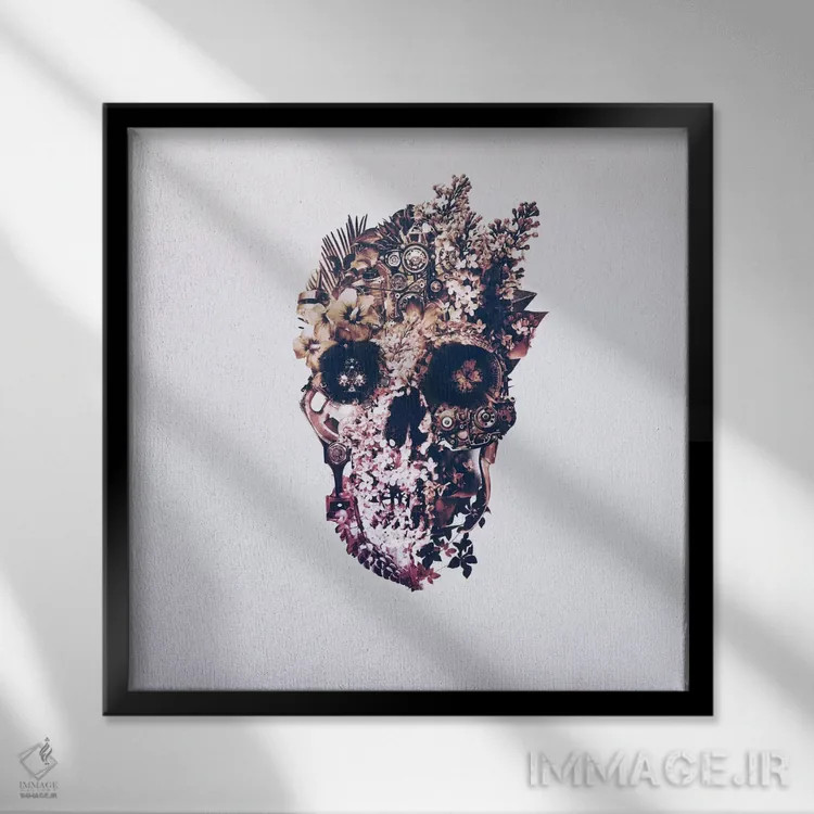 تابلو دگردیسی، مربع اثر علی گولچ - نمای قابدار مشکی