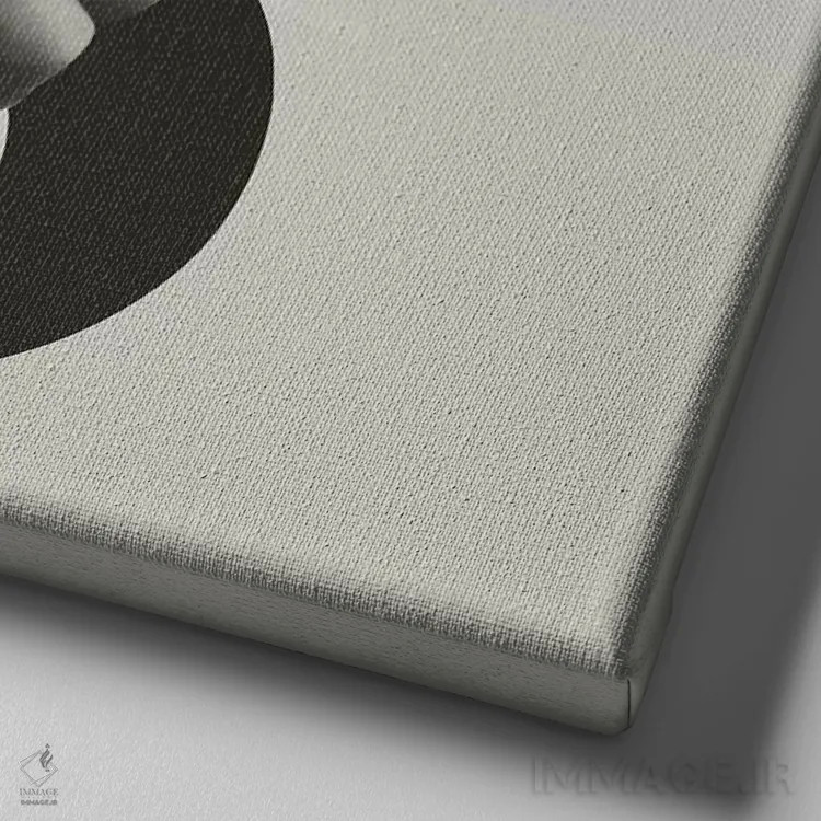 تابلو هیس اثر علی گولچ - نمای نزدیک بافت بوم