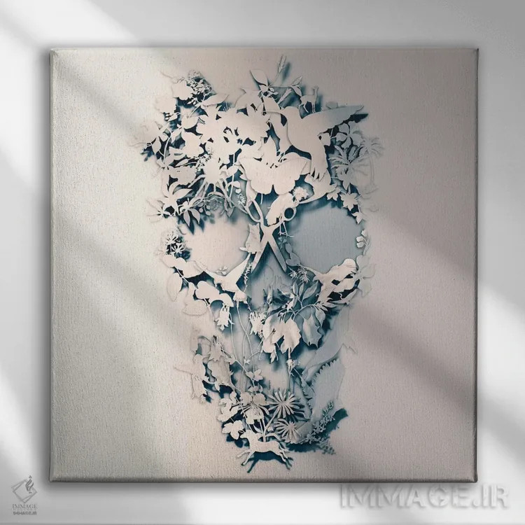 تابلو ساده اثر علی گولچ - نمای روبهرو روی دیوار