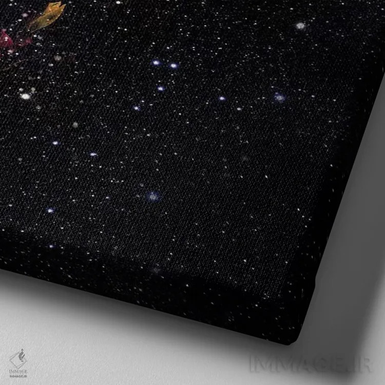 تابلو ازمیر، مربع اثر علی گولچ - نمای نزدیک بافت بوم