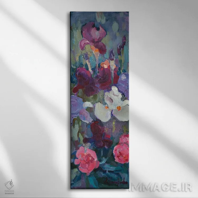 تابلو روز زنبق (نام گل زنبق) اثر آناستاسیا گریگوریوا - نمای روبهرو روی دیوار