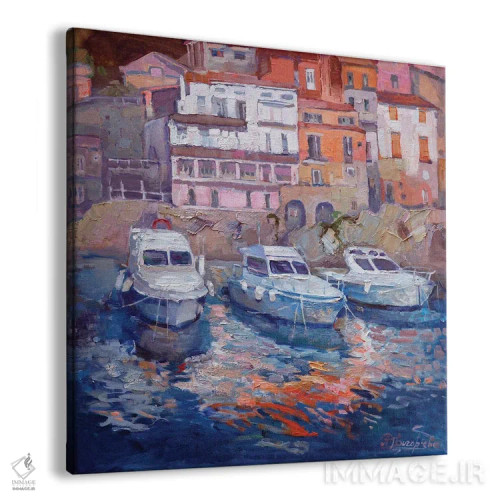 تابلو بندرگاهی در ایتالیا اثر آناستاسیا گریگوریوا - نمای پرسپکتیو محصول