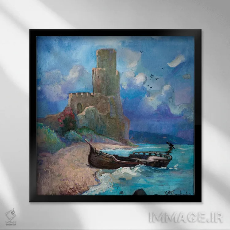 تابلو ایتالیا اثر آناستاسیا گریگوریوا - نمای قابدار مشکی