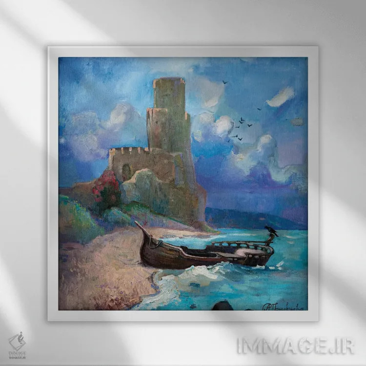 تابلو ایتالیا اثر آناستاسیا گریگوریوا - نمای قابدار سفید