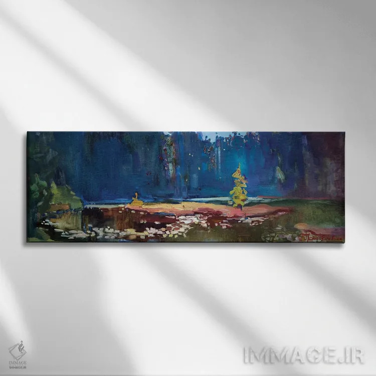 تابلو دریاچه عشق اثر آناستاسیا گریگوریوا - نمای روبهرو روی دیوار