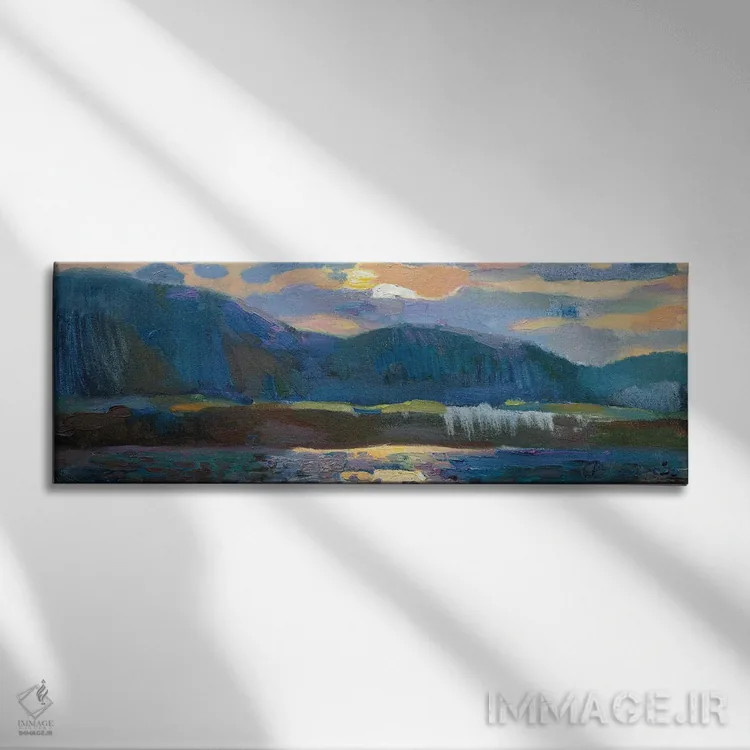 تابلو طلوع آفتاب اثر آناستاسیا گریگوریوا - نمای روبهرو روی دیوار