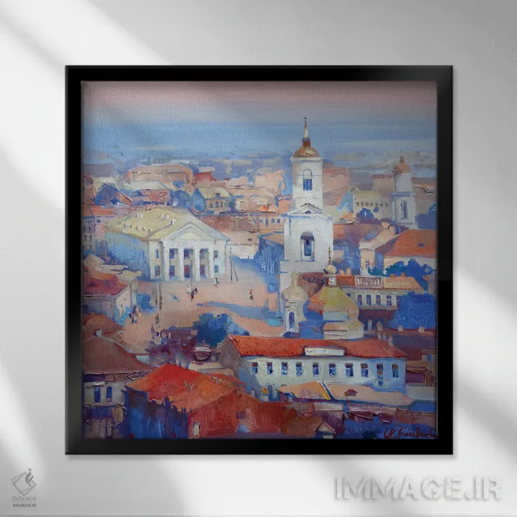 تابلو پودول (ناحیه یا منطقهای در اوکراین) اثر آناستاسیا گریگوریوا - نمای قابدار مشکی