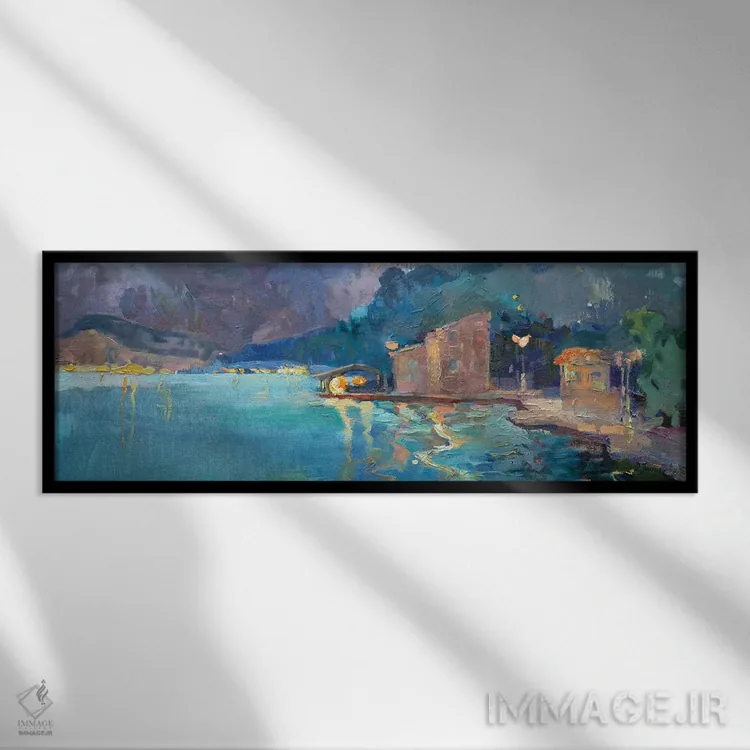 تابلو خلیج اثر آناستاسیا گریگوریوا - نمای قابدار مشکی
