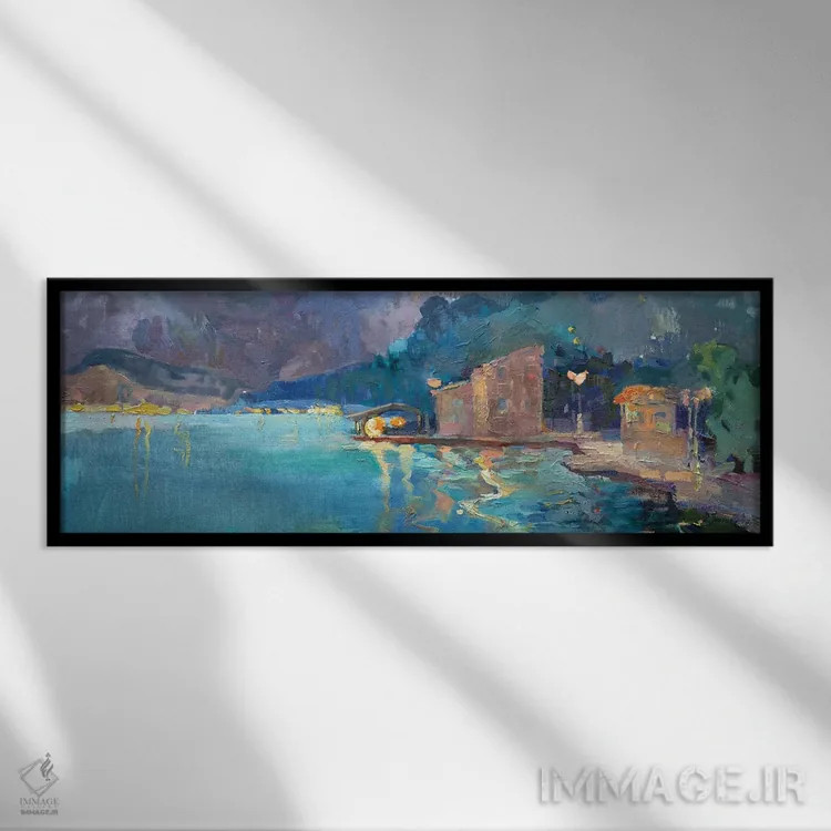 تابلو خلیج اثر آناستاسیا گریگوریوا - نمای قابدار مشکی