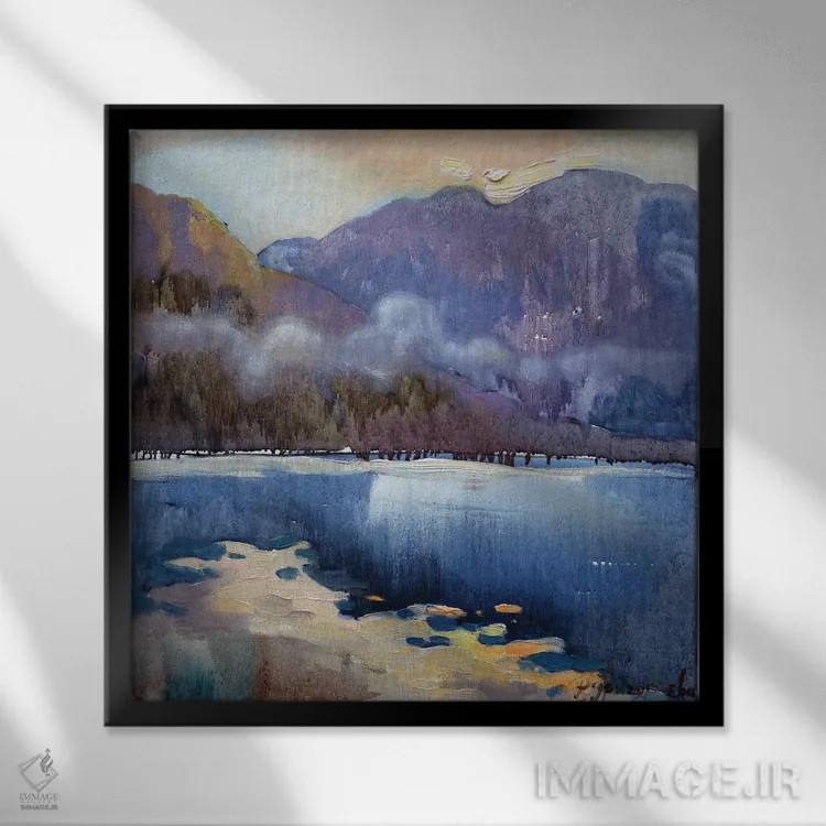 تابلو مه سحر اثر آناستاسیا گریگوریوا - نمای قابدار مشکی